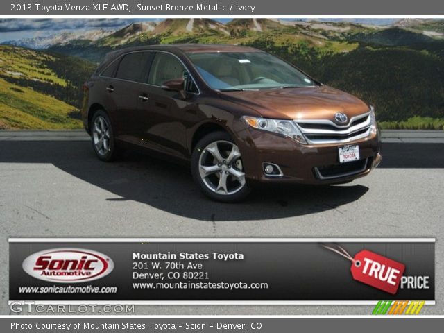 2013 Toyota Venza XLE AWD in Sunset Bronze Metallic