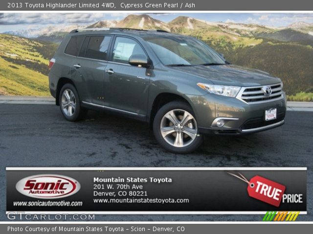 2013 Toyota Highlander Limited 4WD in Cypress Green Pearl