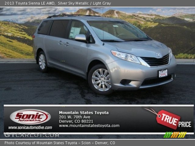 2013 Toyota Sienna LE AWD in Silver Sky Metallic