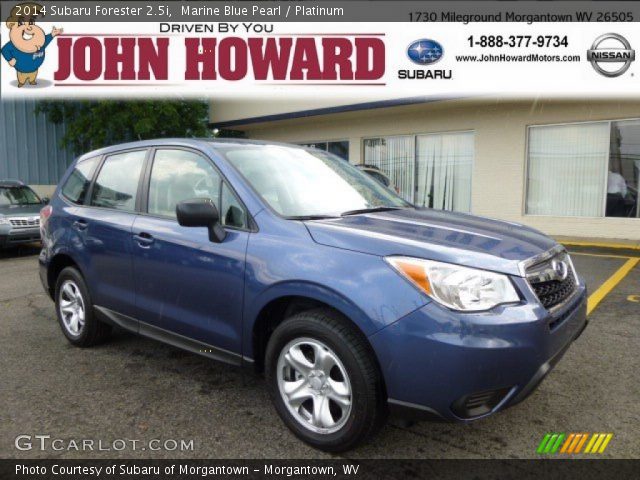 2014 Subaru Forester 2.5i in Marine Blue Pearl