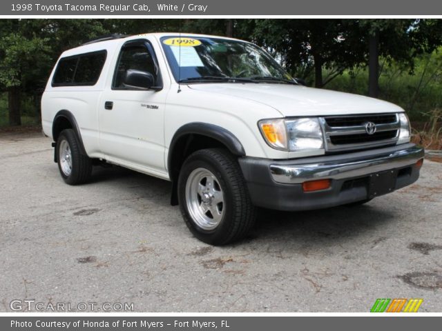 1998 Toyota Tacoma Regular Cab in White