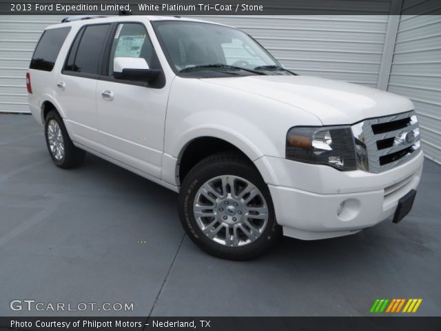 2013 Ford Expedition Limited in White Platinum Tri-Coat