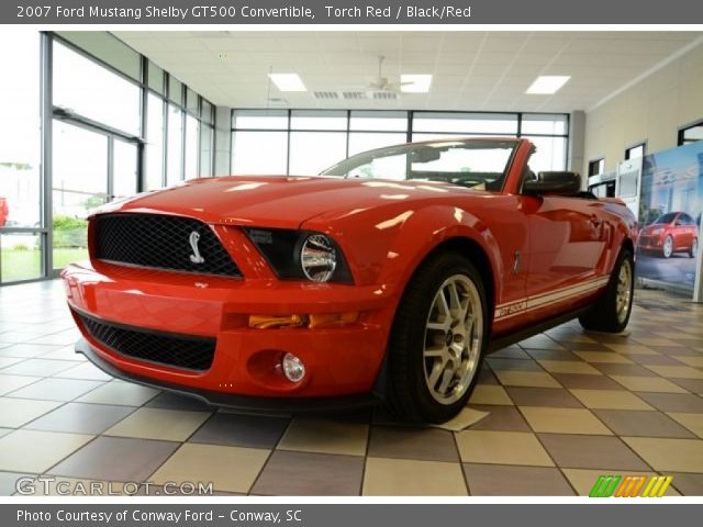 2007 Ford Mustang Shelby GT500 Convertible in Torch Red