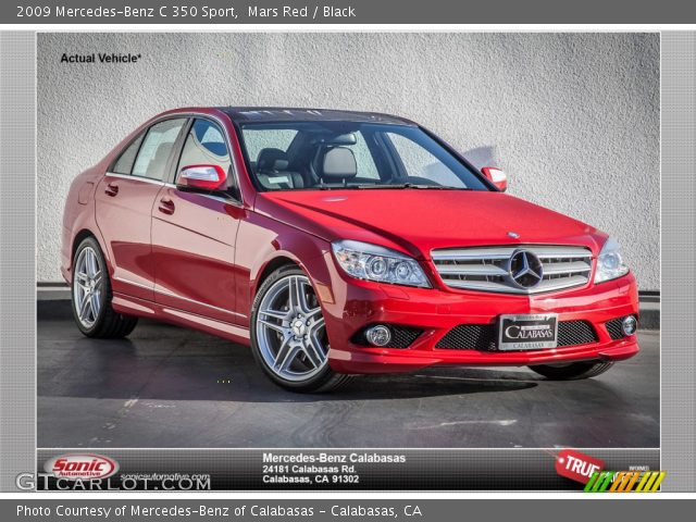 2009 Mercedes-Benz C 350 Sport in Mars Red