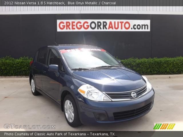 2012 Nissan Versa 1.8 S Hatchback in Blue Onyx Metallic