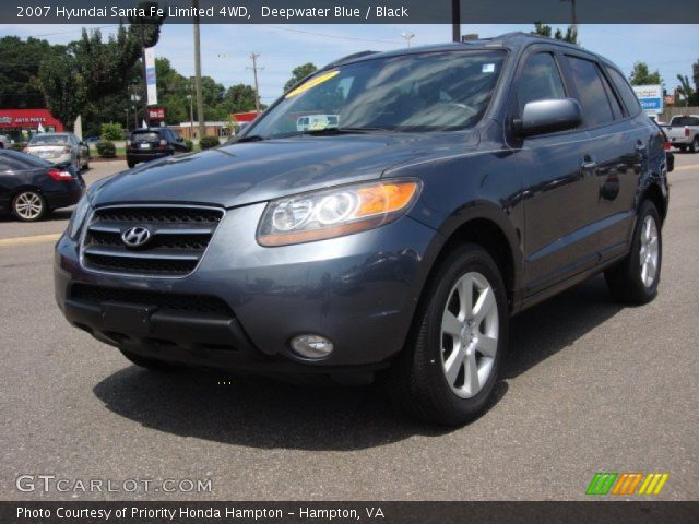 2007 Hyundai Santa Fe Limited 4WD in Deepwater Blue