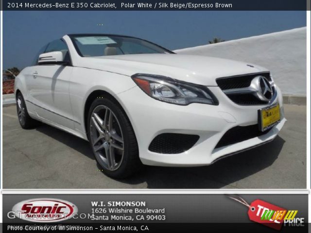 2014 Mercedes-Benz E 350 Cabriolet in Polar White