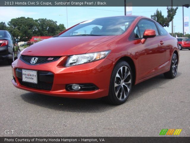 2013 Honda Civic Si Coupe in Sunburst Orange Pearl