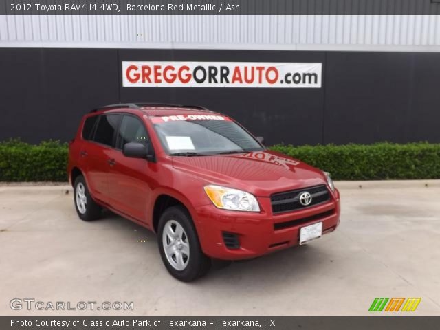 2012 Toyota RAV4 I4 4WD in Barcelona Red Metallic