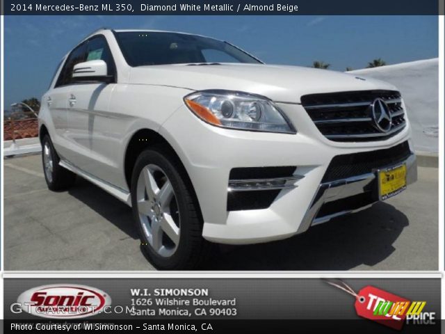 2014 Mercedes-Benz ML 350 in Diamond White Metallic