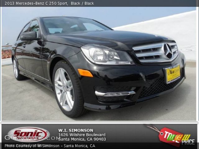 2013 Mercedes-Benz C 250 Sport in Black