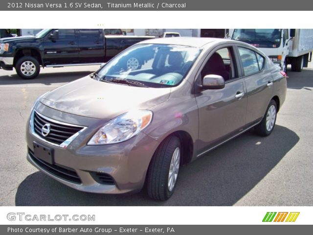 2012 Nissan Versa 1.6 SV Sedan in Titanium Metallic