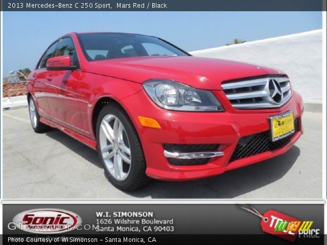 2013 Mercedes-Benz C 250 Sport in Mars Red