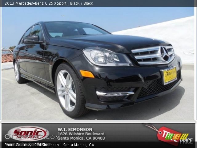 2013 Mercedes-Benz C 250 Sport in Black