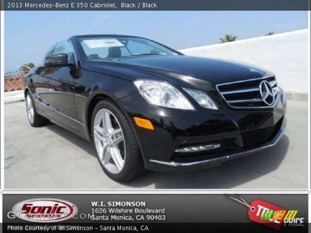 2013 Mercedes-Benz E 350 Cabriolet in Black