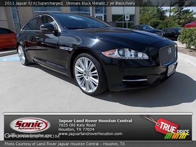 2011 Jaguar XJ XJ Supercharged in Ultimate Black Metallic