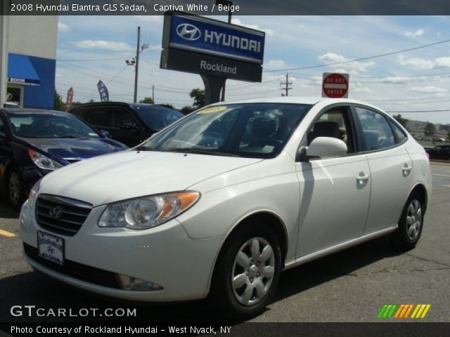 2008 Hyundai Elantra GLS Sedan in Captiva White