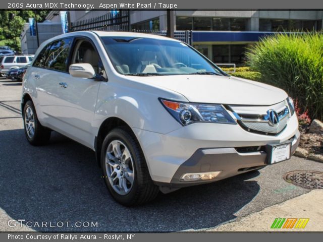 2009 Acura MDX Technology in Aspen White Pearl