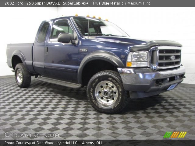 2002 Ford F250 Super Duty XLT SuperCab 4x4 in True Blue Metallic