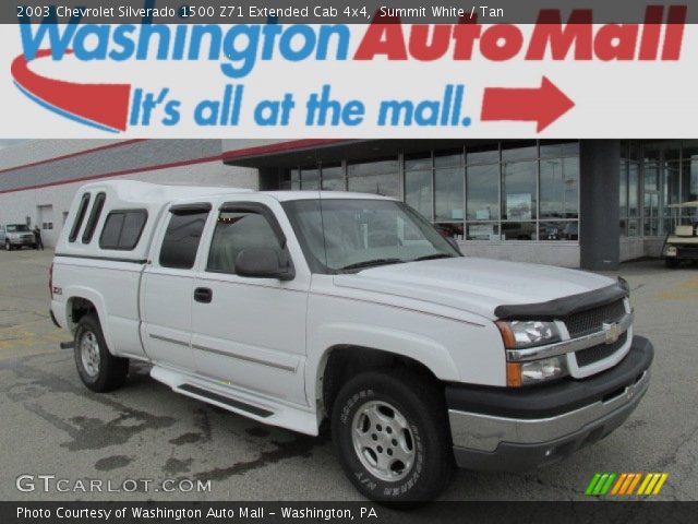 2003 Chevrolet Silverado 1500 Z71 Extended Cab 4x4 in Summit White