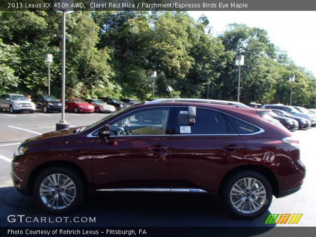 2013 Lexus RX 450h AWD in Claret Red Mica