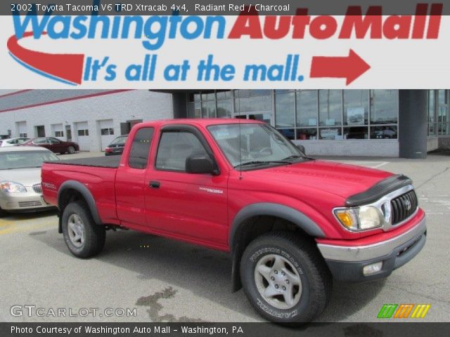 2002 Toyota Tacoma V6 TRD Xtracab 4x4 in Radiant Red