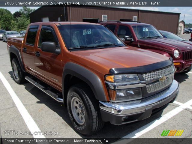 2005 Chevrolet Colorado LS Crew Cab 4x4 in Sunburst Orange Metallic