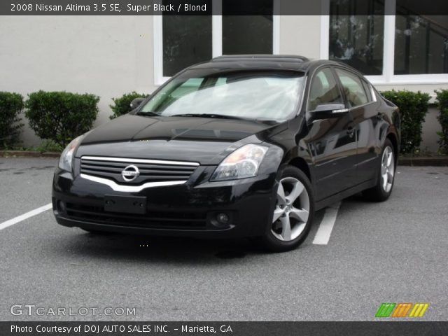 2008 Nissan Altima 3.5 SE in Super Black