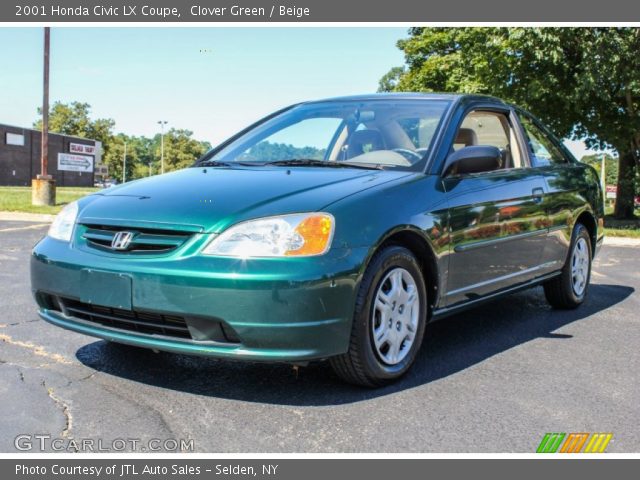 2001 Honda Civic LX Coupe in Clover Green