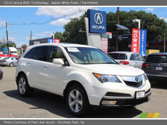 2010 Acura MDX Technology in Aspen White Pearl