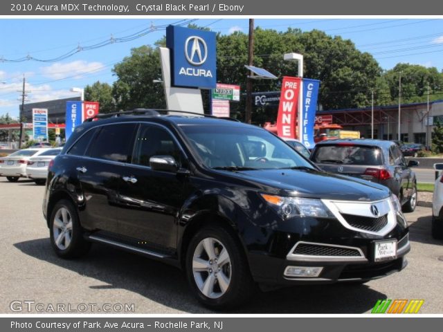 2010 Acura MDX Technology in Crystal Black Pearl