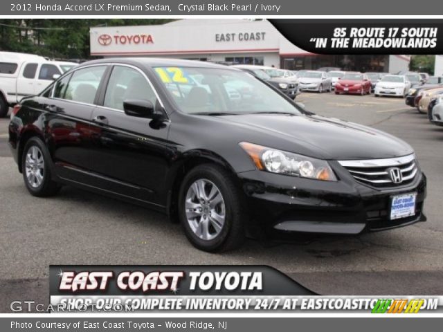 2012 Honda Accord LX Premium Sedan in Crystal Black Pearl