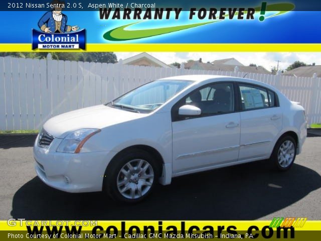 2012 Nissan Sentra 2.0 S in Aspen White