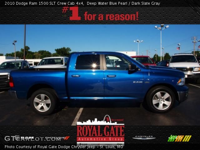 2010 Dodge Ram 1500 SLT Crew Cab 4x4 in Deep Water Blue Pearl