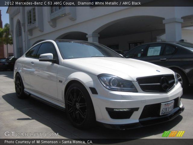 2012 Mercedes-Benz C 63 AMG Coupe in Diamond White Metallic