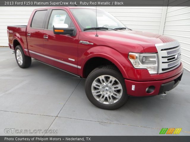 2013 Ford F150 Platinum SuperCrew 4x4 in Ruby Red Metallic