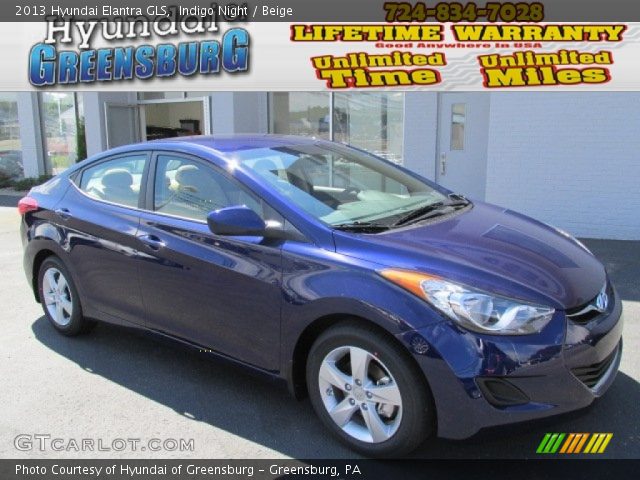 2013 Hyundai Elantra GLS in Indigo Night