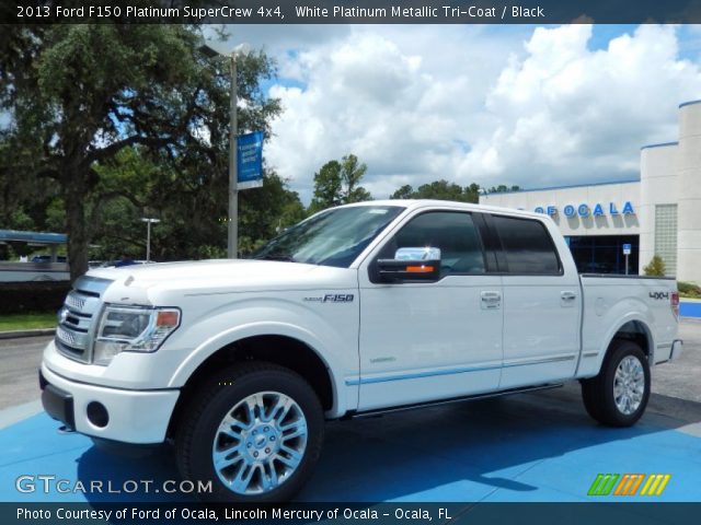 2013 Ford F150 Platinum SuperCrew 4x4 in White Platinum Metallic Tri-Coat