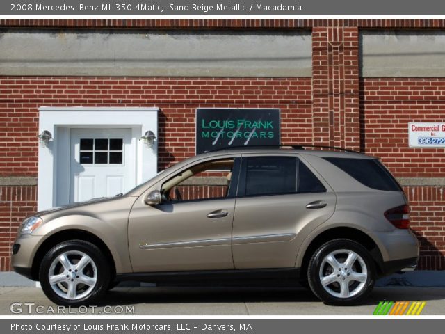 2008 Mercedes-Benz ML 350 4Matic in Sand Beige Metallic