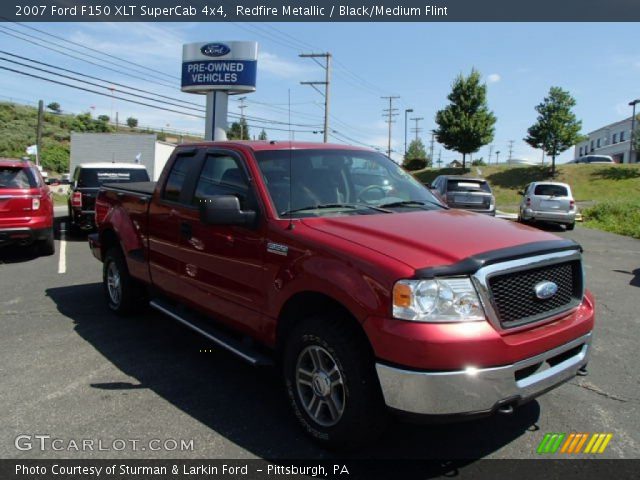 2007 Ford F150 XLT SuperCab 4x4 in Redfire Metallic