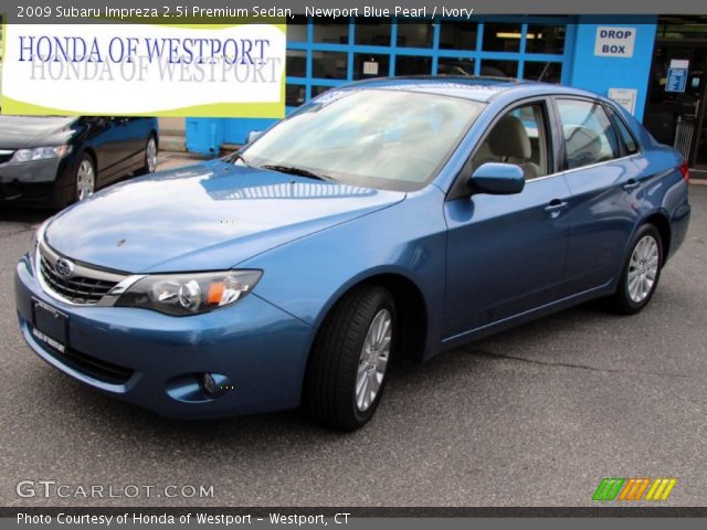 2009 Subaru Impreza 2.5i Premium Sedan in Newport Blue Pearl