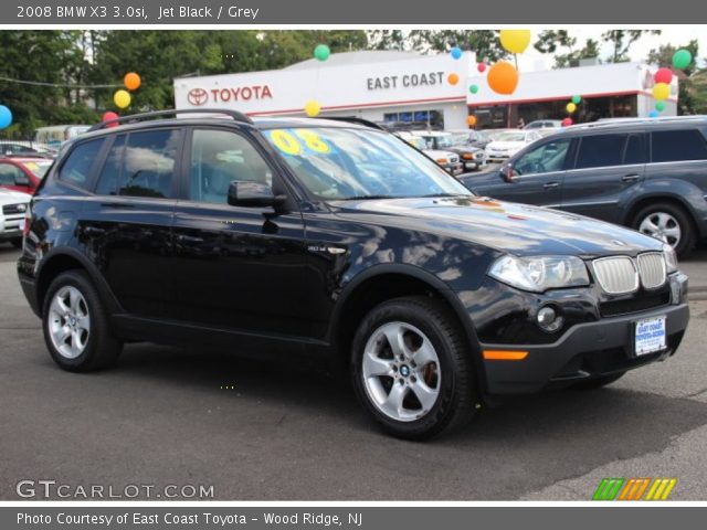 2008 BMW X3 3.0si in Jet Black