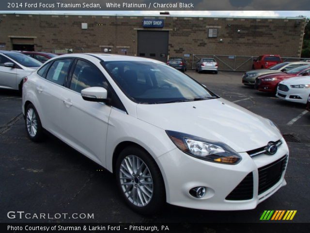 2014 Ford Focus Titanium Sedan in White Platinum