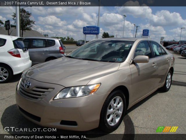 2007 Toyota Camry LE in Desert Sand Mica