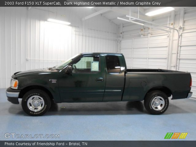 2003 Ford F150 XLT SuperCab in Dark Highland Green Metallic