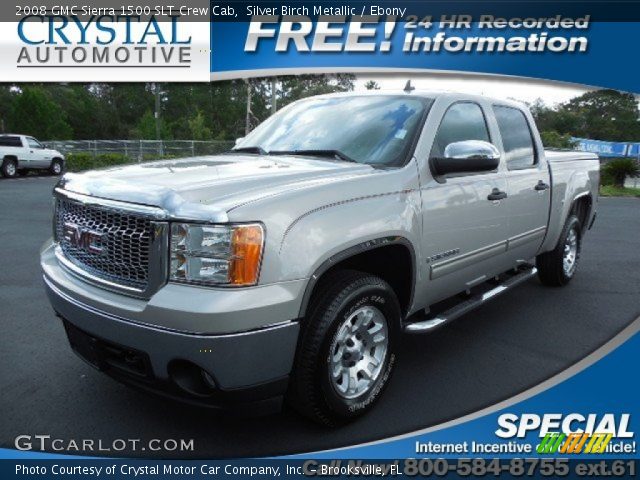 2008 GMC Sierra 1500 SLT Crew Cab in Silver Birch Metallic