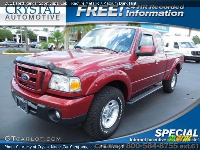2011 Ford Ranger Sport SuperCab in Redfire Metallic