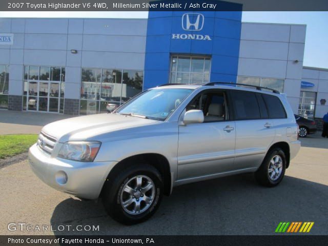 2007 Toyota Highlander V6 4WD in Millenium Silver Metallic