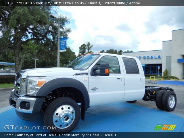 2014 Ford F450 Super Duty Lariat Crew Cab 4x4 Chassis in Oxford White
