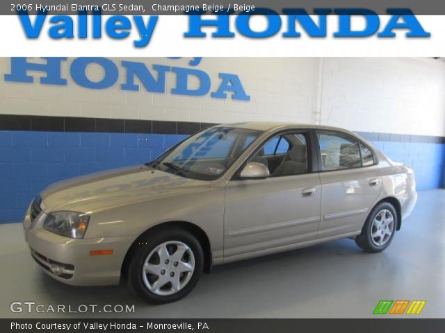 2006 Hyundai Elantra GLS Sedan in Champagne Beige
